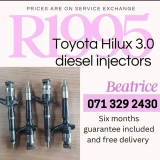 Toyota Hilux Injectors For Sale With Warranty