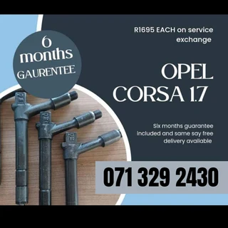 Opel Corsa 1.7 Diesel Injectors For Sale With Warranty