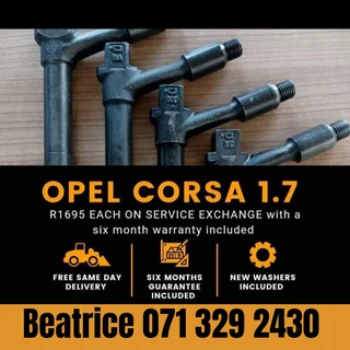 Opel Corsa 1.7 Injectors For Sale With Warranty
