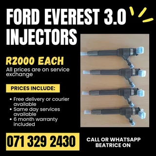Ford Everest 3.0 Injectors For Sale With Warranty