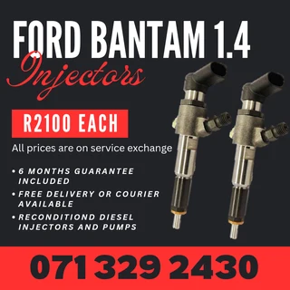 Ford Bantum 1.4 Injectors For Sale With Warranty