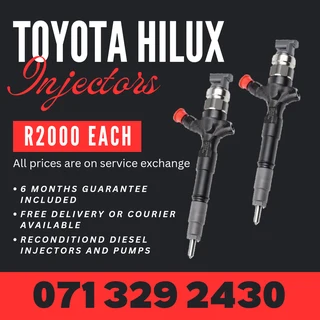 Toyota Hilux Injectors For Sale With Warranty