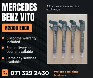 Mercedes Benz Vito Diesel Injectors For Sale With Warranty