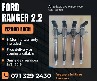 Ford Ranger 2,2 Injectors For Sale With Warranty