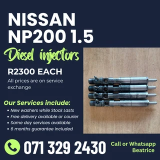 Nissan Np200 1.5 Injectors For Sale With Warranty