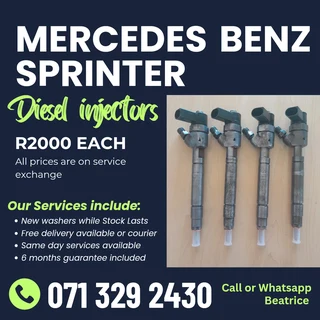 Mercedes Benz Sprinter Injectors For Sale With Warranty