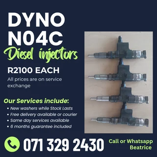 Dyno N04c Injectors For Sale With Warranty