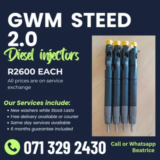 Gwm Steed 2.0 Injectors For Sale With Warranty