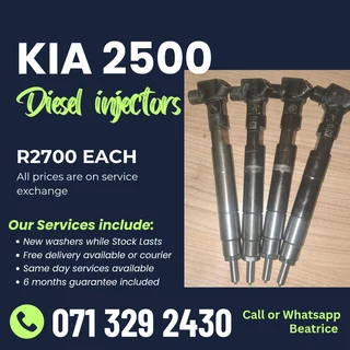 Kia 2500 Injectors For Sale With Warranty