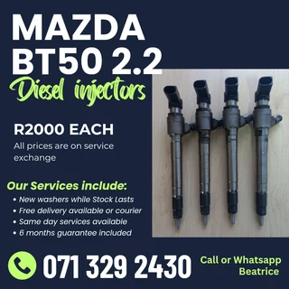 Mazda Bt50 2.2 Injectors For Sale With Warranty