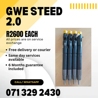 Gwm Steed 2.0 Injectors For Sale With Warranty