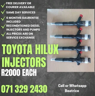 Toyota Hilux Injectors For Sale With Warranty
