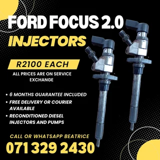 Ford Focus 2.0 Injectors For Sale With Warranty