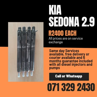 Kia Sedona 2.9 Injectors For Sale With Warranty