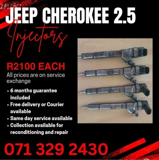 Jeep 2.5 Injectors For Sale With Warranty