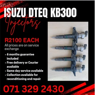 Isuzu Dteq Kb300 Injectors For Sale With Warranty