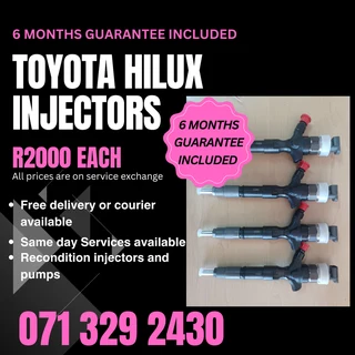 Toyota Hilux Injectors For Sale With Warranty