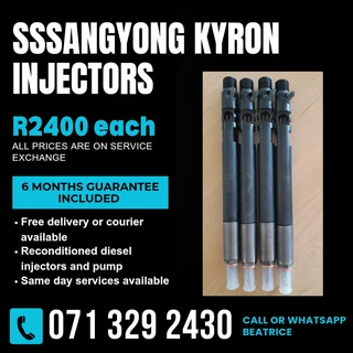 Ssangyong Kyron Diesel Injectors For Sale With Warranty