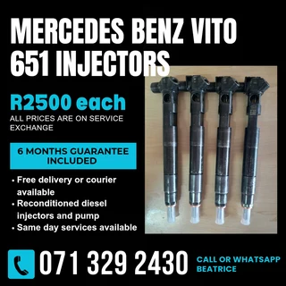 Mercedes Benz Vito 651 Injectors For Sale With Warranty