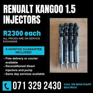Renualt Kangoo 1.5 Injectors For Sale With Warranty