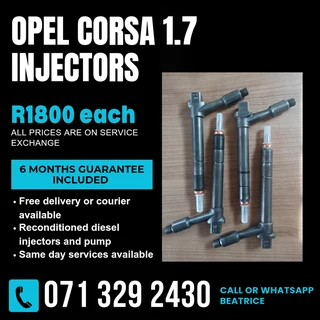 Opel Corsa 1.7 Injectors For Sale With Warranty