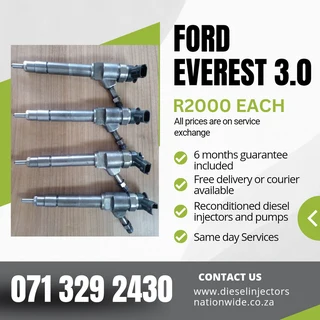 Ford Everest 3.0 Injectors For Sale With Warranty