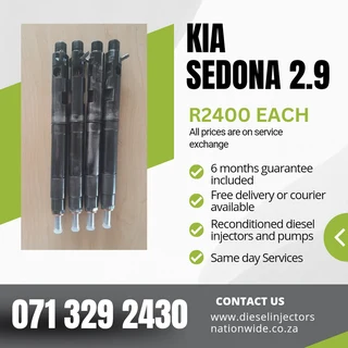 Kia Sedona 2.9 Injectors For Sale With Warranty