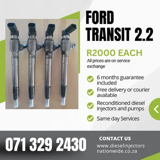 Ford Transit 2.2 Injectors For Sale With Warranty