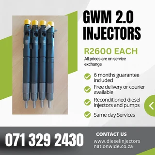 Gwm Steed 2.0 Injectors For Sale With Warranty