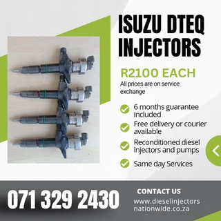 Isuzu Dteq Injectors For Sale With Warranty
