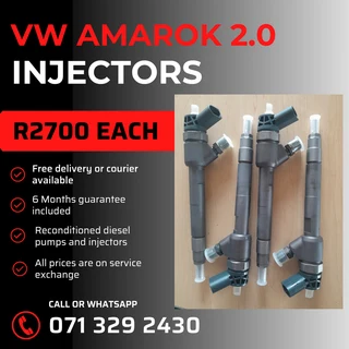 Vw Amarok 2.0 Injectors For Sale With Warranty