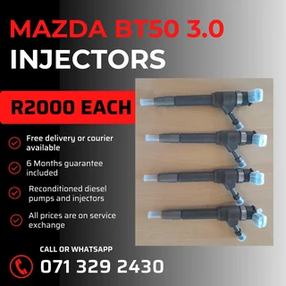Mazda Bt50 3.0 Injectors For Sale With Warranty