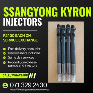 Ssangyong Kyron Injectors For Sale With Warranty