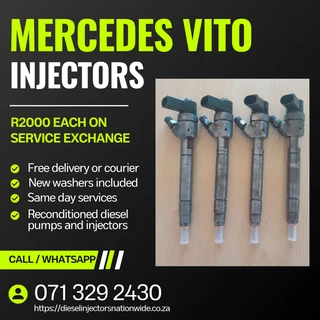 Mercedes Benz Vito Injectors For Sale With Warranty