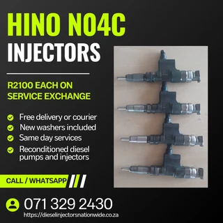 Hino N04c Injectors For Sale With Warranty