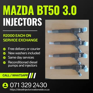 Mazda Bt50 3.0 Injectors For Sale With Warranty