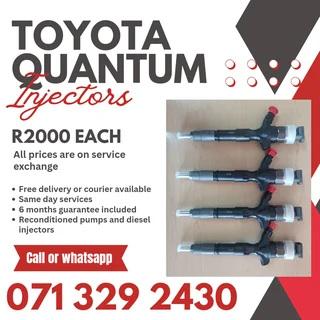 Toyota Quantum Injectors For Sale With Warranty