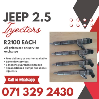 Jeep 2.5 Injectors For Sale With Warranty