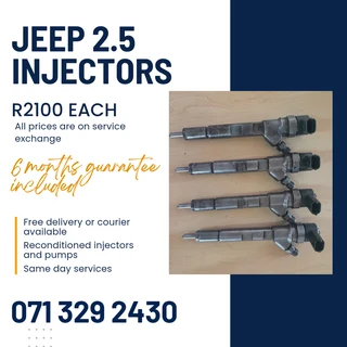 Jeep 2.5 Injectors For Sale With Warranty