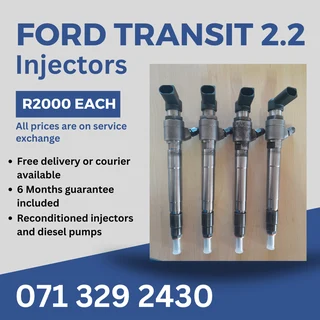 Ford Transit 2.2 Injectors For Sale With Warranty