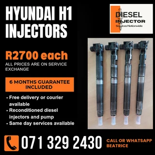 Hyundai H1 Injectors For Sale With Wsrranty