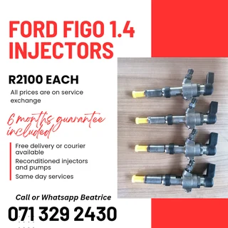 Ford Figo 1.4 Injectors For Sale With Warranty