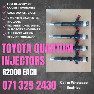 Toyota Quantum Injectors For Sale With Warranty