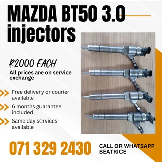 Mazda Bt50 3.0 Injectors For Sale With Warranty