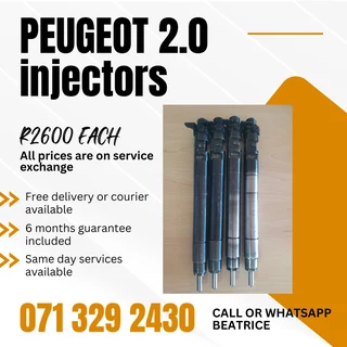 Peugeot 2.0 Injectors For Sale With Warranty