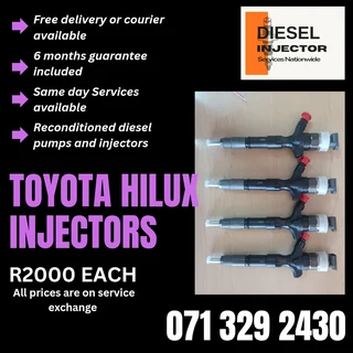Toyota Hilux Injectors For Sale With Warranty