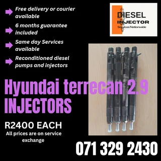 Hyundai Terrecan 2.9 Injectors For Sale With Warranty