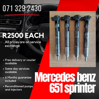 Mercedes Benz Sprinter 651 Injectors For Sale With Warranty
