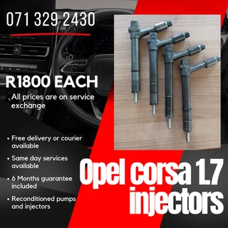 Opel Corsa 1.7 Injectors For Sale With Warranty