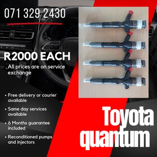 Toyota Quantum Injectors For Sale With Warranty